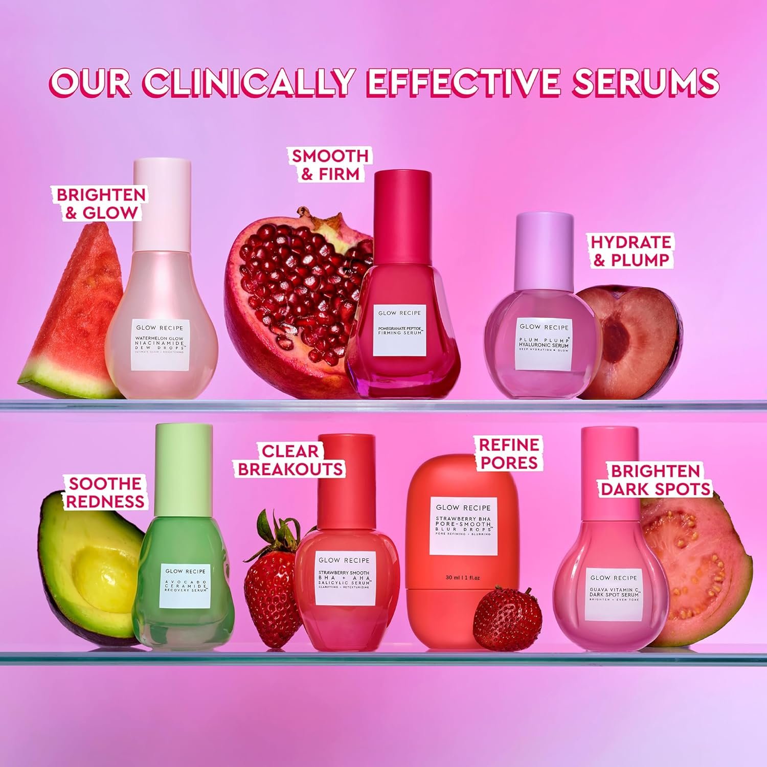 Glow Recipe Plum Plumping & Hydrating Hyaluronic Acid Korean Skin Care Serum - Antioxidant Anti Aging Face Serum + Vitamin B5 for Lasting Skin Barrier Repair & Firming Lines & Wrinkles - Vegan, 30ml - Image 4