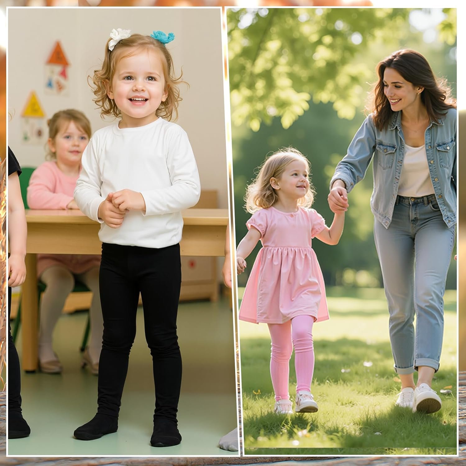 American Trends Baby Leggings Stocking Toddler Girl Socks Tights for Baby Girls Kids Winter Knitted Leggings - Image 5