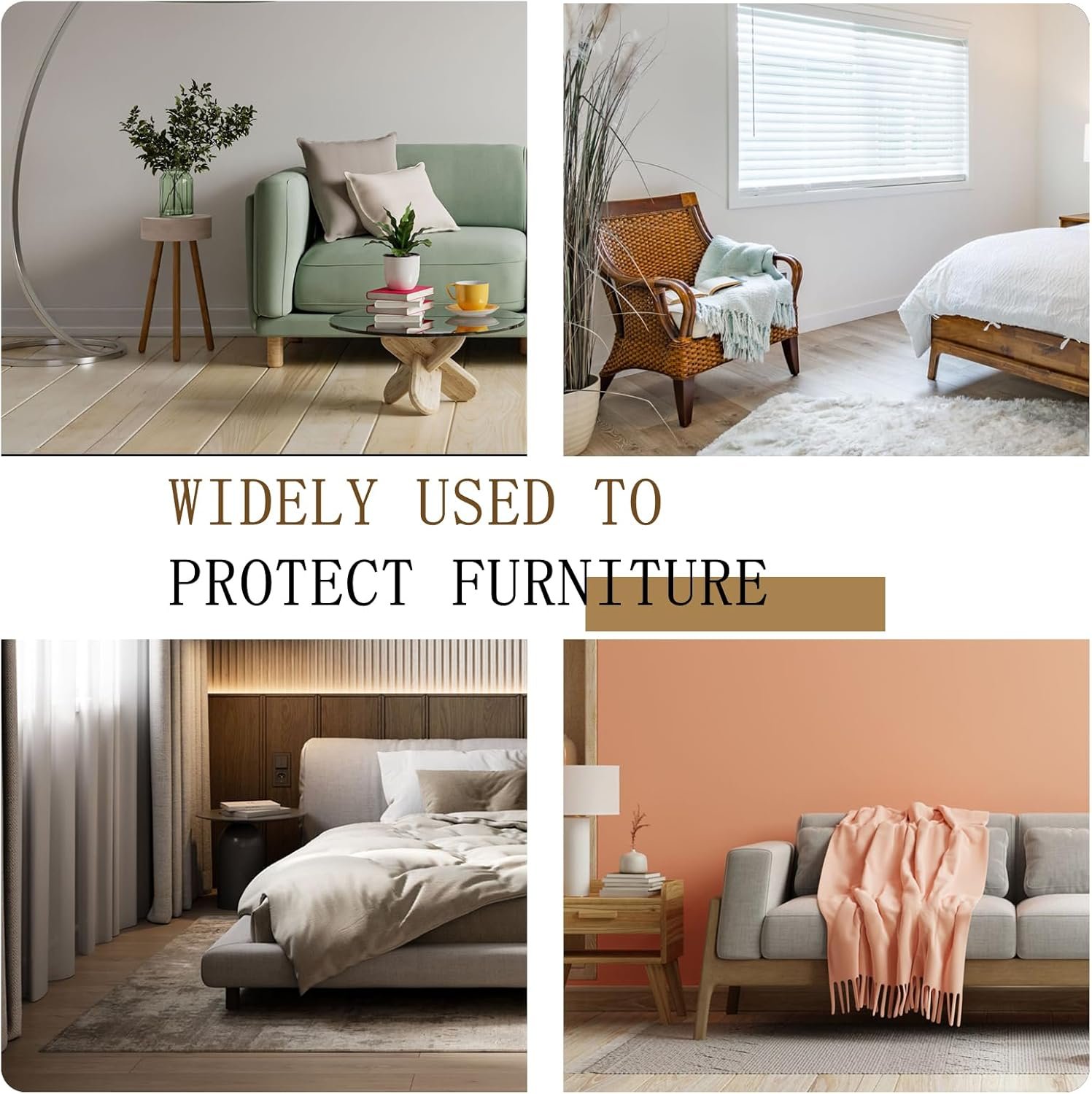 Bed Risers Heavy Duty, Set of 8, Stackable Square Furniture Risers, Adjustable Bed Furniture Risers Lifts Height 0.5-2 inch, Solid Non Slip Furniture Pad for College Dorm, Table, Couch, Chair - Image 8