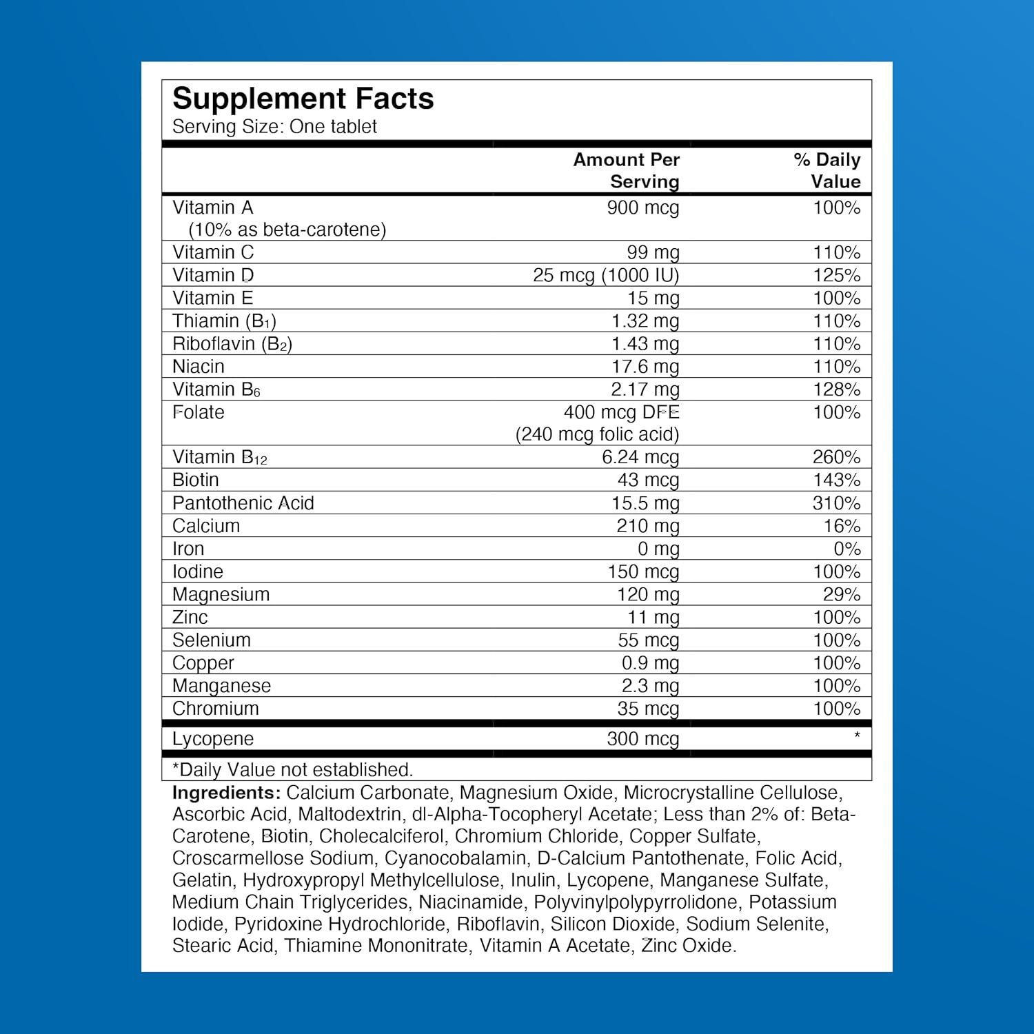 One A Day Multivitamin for Men - Daily Mens Multivitamins with Vitamin D, Zinc, Folic Acid, and B Vitamins, Physical Energy Support, 200 Ct (Packaging May Vary) - Image 6
