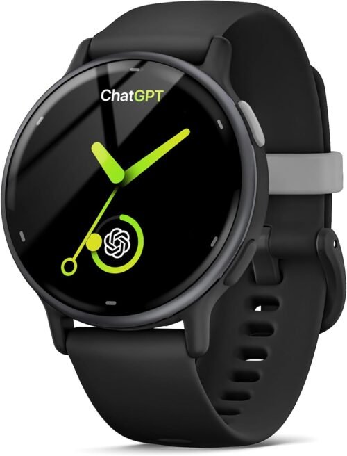 AI ChatGPT Translator Watch, Fitness Tracking, Heart Rate & Sleep Monitor, OLED Display, Titanium Alloy Waterproof, Multi-Sport Modes, Black - Image 2