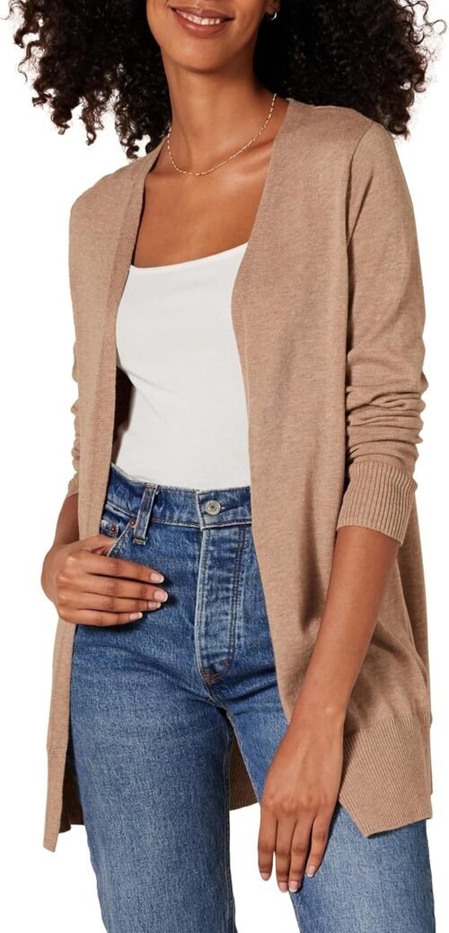 Amazon Essentials Women's Lightweight Open-Front Cardigan Sweater (Available in Plus Size) - Image 2