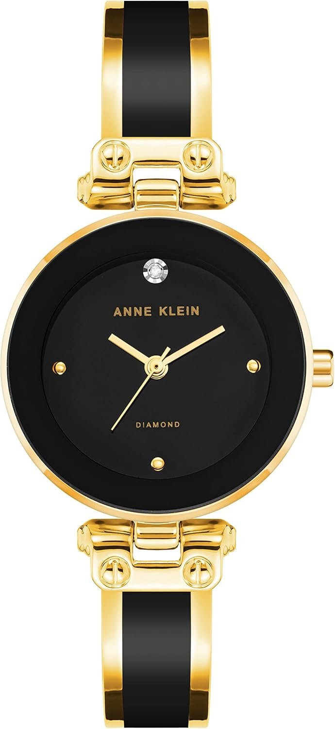Anne Klein Women's Genuine Diamond Dial Bangle Watch - Image 2