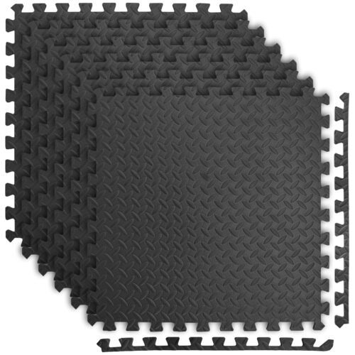 Art3d Eva Puzzle Exercise Mats, 24"x24" x 1/2” Thick Foam Interlocking Tiles for Gyms, Flooring, Workout, Gym Equipments, Pack of 6 - Image 2