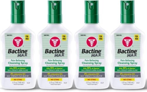 Bactine MAX First Aid Spray - Pain Relief Cleansing Spray with 4% Lidocaine - Numbing Lidocaine Kills 99% of Germs - Pain + Itch Relief for Minor Cuts & Scrapes, Burns & Bug Bites - 5oz, 4 Pack - Image 2