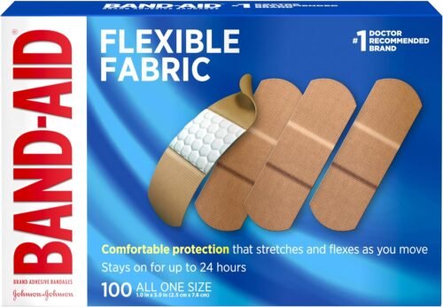 Band-Aid Brand Flexible Fabric Sterile Adhesive Bandages, Comfortable Cushioned Wound Care & Protection for Minor Cuts, Scrapes & Burns, First Aid, Hurt-Free Comfort Pad, One Size 1x3 In, 100 Count - Image 2