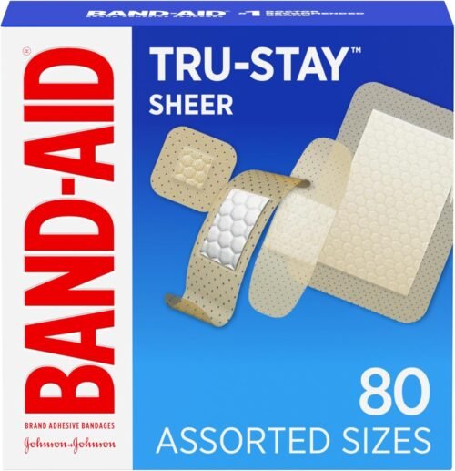 Band-Aid Brand Tru-Stay Sheer Strips Adhesive Sterile Bandages for First Aid & Wound Protection, Individually Wrapped Wound Care Bandages for Minor Cuts & Scrapes, Assorted Sizes, 80 ct - Image 2