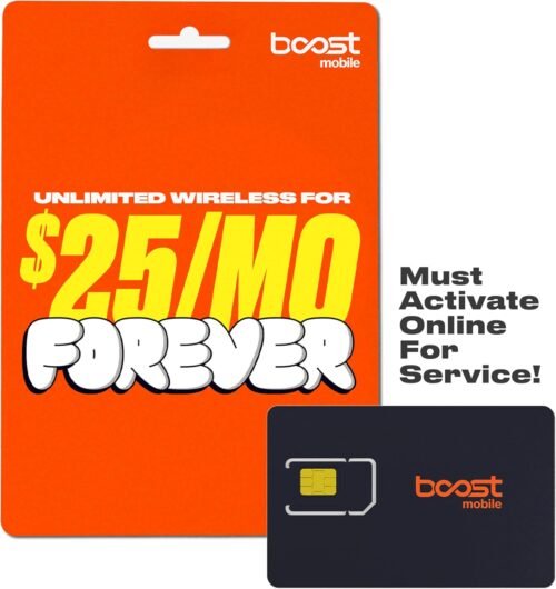 Boost Mobile SIM Kit | $25/mo Forever Unlimited Plan with Auto-Pay | Unlimited Talk, Text & Data | First Month Included | New Customers Only | US Phones Only - Image 2