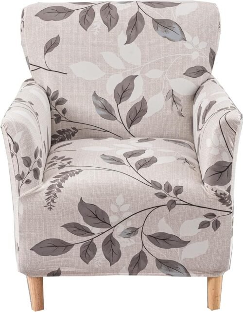 CRFATOP Stretch Mid Century Modern Armchair Slipcover 1-Piece Accent Chair Covers with Arms Soft Chair Slipcovers for Living Room Armchair Furniture Protector Office Reception Reading Sofa,A19 - Image 2