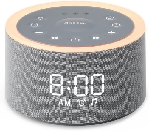 Dreamegg D1+ Sound Machine & Alarm Clock - Sound Machine for Sleep, White Noise Machine with 29 Soothing Sounds, Night Light, 0-100% Dimmable, White Noise Alarm Clock for Bedrooms Adults Baby - Image 2