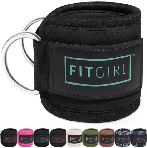 FITGIRL - Ankle Strap for Cable Exercise Machines, Work Out Cuff Attachment for Home & Gym, Glute Workouts - Kickbacks, Leg Extensions, Hip Abductors, for Exercise Machine Attachments - Image 2