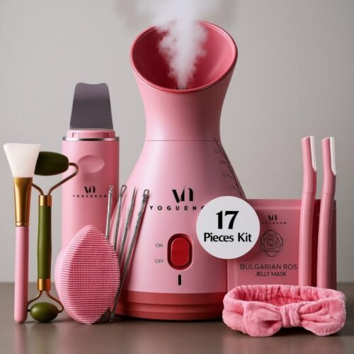 Facial Steamer Spa Kit with Complimentary 17 Skin Care Tools | Face Steamer for Facial Deep Cleaning with Towel Warmer & Humidifier Mode| Self Care Gifts for Women, Spa Gifts, Birthday Gifts for Women - Image 2