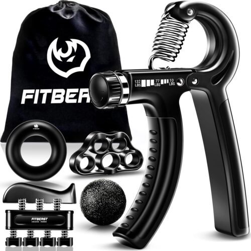 FitBeast Grip Strengthener Forearm Strengthener Hand Grips Strengthener Kit - 5 Pack Adjustable Resistance - Image 2