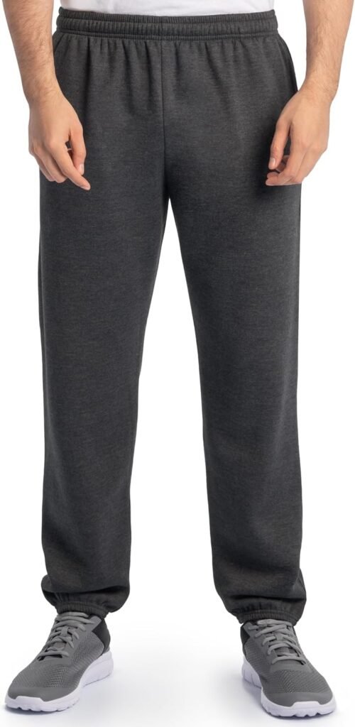 Fruit of the Loom Eversoft Fleece Elastic Bottom Sweatpants with Pockets, Relaxed Fit, Moisture Wicking, Breathable - Image 2
