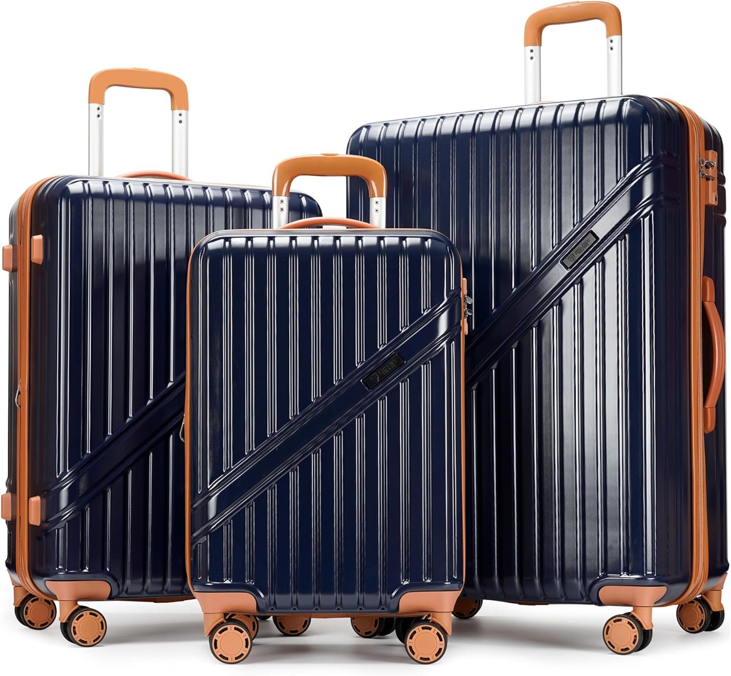 GinzaTravel Luggage Sets 3-Piece Expandable Suitcases with Wheels PC+ABS Durable Hardside Luggage sets TSA lock - Image 2