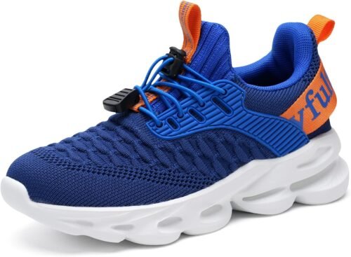 HSQ Boys Girls Tennis Shoes Kids Breathable Sneakers Ultra-Light Athletic Running Shoes for Toddler/Little Kid/Big Kid - Image 2
