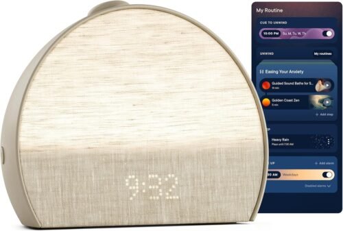 Hatch Restore 3 Sunrise Alarm Clock, Sound Machine, Smart Light (Greige) - White Noise, Screen-Free Sleep Routine - Image 2