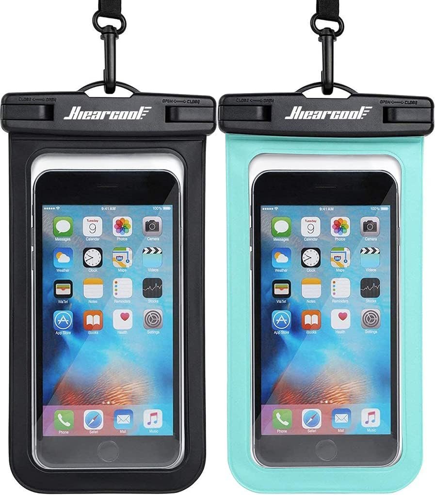 Hiearcool Waterproof Phone Pouch, Waterproof Phone Case for iPhone 17 16 15 14 13 Pro Max, IPX8 Cellphone Dry Bag Beach Cruise Ship Essentials 2Pack-8.3" - Image 2
