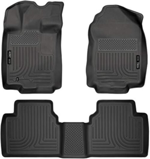 Husky Liners 98361 Fits 2006 Lincoln Zephyr, 2010-12 Ford Fusion, 2010-12 Lincoln MKZ, 2010-11 Mercury Milan - Front Wheel Drive Weatherbeater Front & 2nd Seat Floor Mats - Image 2