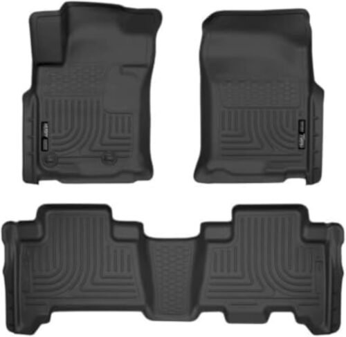 Husky Liners Weatherbeater Floor Mats | Fits 2010-2012 Toyota 4Runner, 2010-2013 Lexus GX460 | Front & 2nd Row, 3-pc Black - 98571 - Image 2