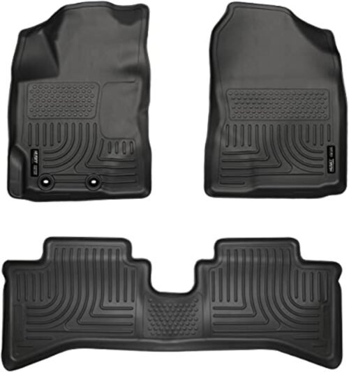 Husky Liners Weatherbeater Floor Mats | Fits 2012-2016 Toyota Prius C | Front & 2nd Row, 3-pc Black - 99501 - Image 2