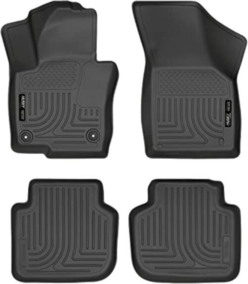Husky Liners Weatherbeater Floor Mats | Fits 2012-2022 Volkswagen Passat | Front & 2nd Row, 4-pc Black - 98681 - Image 2
