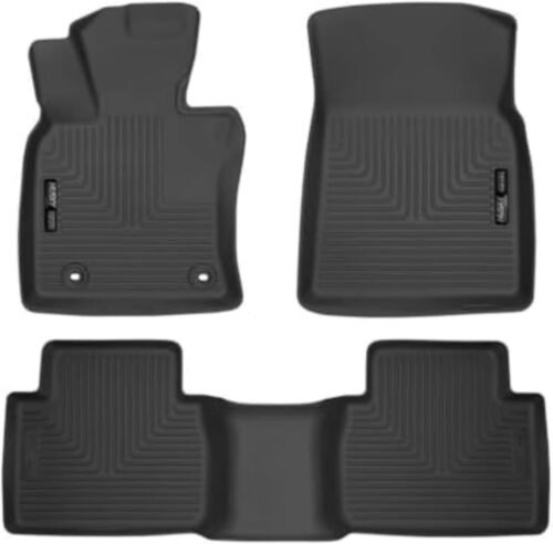 Husky Liners Weatherbeater Floor Mats | Fits 2018 - 2024 Toyota Camry (Front Wheel Drive only) Excludes Hybrid Models | Front & 2nd Row, 3-pc Black - 95731 - Image 2