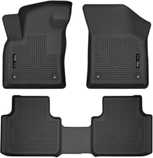 Husky Liners Weatherbeater Floor Mats | Fits 2018-2025 Volkswagen Atlas, 2020-2025 Atlas Cross Sport | Front & 2nd Row, 3-pc Black - 95661 - Image 2