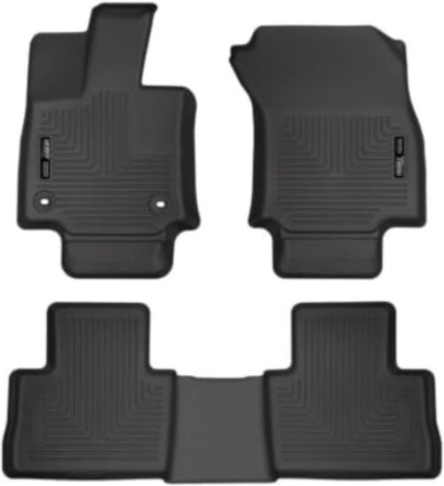 Husky Liners Weatherbeater Floor Mats | Fits 2019-2025 Toyota RAV4 | Front & 2nd Row, 3-pc Black - 95501 - Image 2
