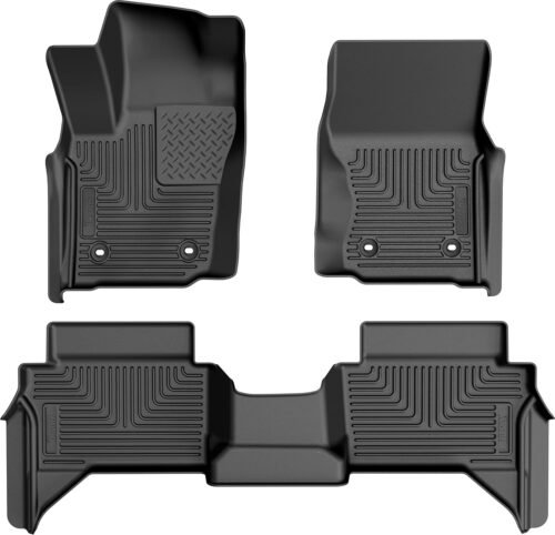 Husky Liners Weatherbeater Floor Mats | Fits 2024-2025 Toyota Tacoma, Crew CAB ONLY & Double CAB ONLY | Front & 2nd Row, 3-pc Black - 94271 - Image 2