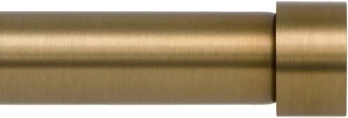 Ivilon Drapery Window Curtain Rod - End Cap Style Design 1 Inch Pole. 28 to 48 Inch Color Warm Gold - Image 2