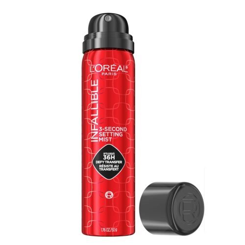 L'Oreal Paris Infallible 3-Second Setting Spray Mist, Microfine Mist for up to 36HR Wear, Clear, 1.76 oz - Image 2