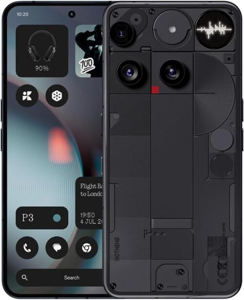 Nothing Phone (3) Cell Phone, 2025 New 5G Unlocked Phones 256GB, Android 15, Snapdragon 8s Gen4, AI Mobile Phones with Four 50MP Cameras & AMOLED Display, 5150mAh, Glyph Interface, Smartphone Black - Image 2