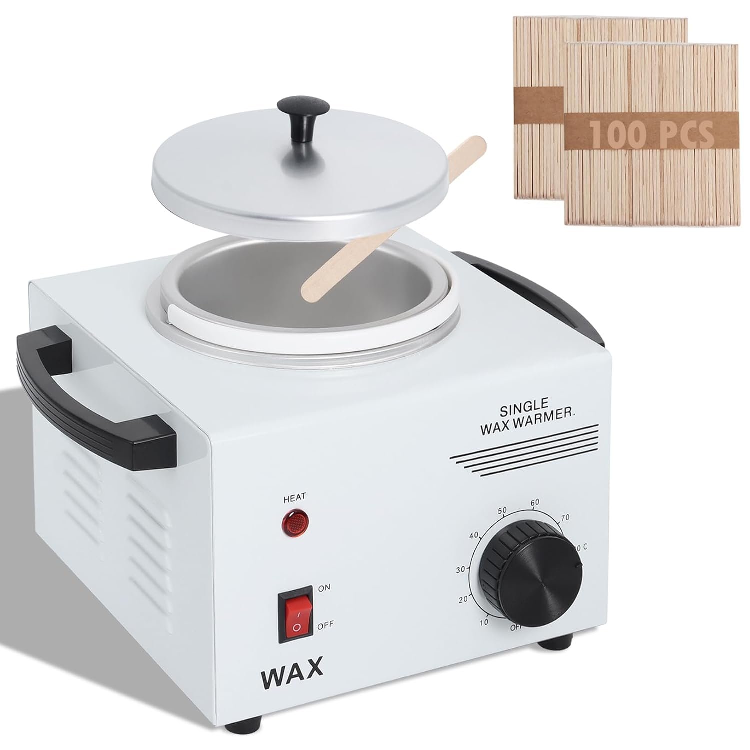 Podoy Wax Warmer for Hair Removal, Professional Single Wax Warmer Pot Melter, Adjustable Temperature, Compact and Portable, SPA Salon Equipment, 14 Ounce - Image 2