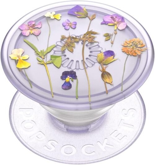 PopSockets Plant-Based Phone Grip with Expanding Kickstand, Adhesive Grip, Eco-Friendly, Cute PopSockets - Purple Fields - Image 2