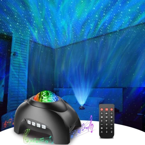 Rossetta Star Projector, Galaxy Projector for Bedroom, LED Night Light Aurora Projector with Bluetooth Speaker, White Noise, Timer and Remote, Room Decor, Gifts for Kids, Adults, Christmas, Birthday - Image 2