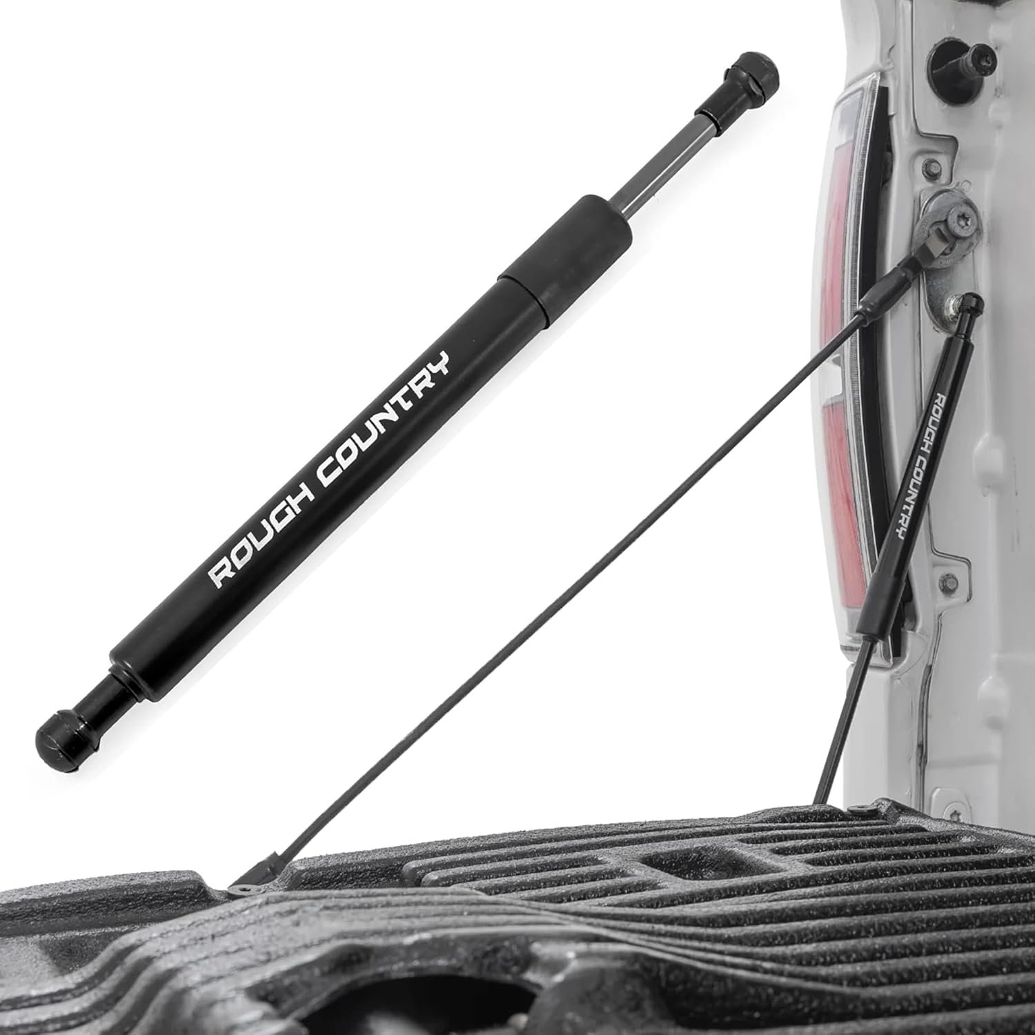 Rough Country Tailgate Assist for Ford F-150/F-250/F-350 Super Duty Truck 2WD/4WD (2015-2025) - Smooth, Safe & Controlled Tailgate Lowering - Image 2