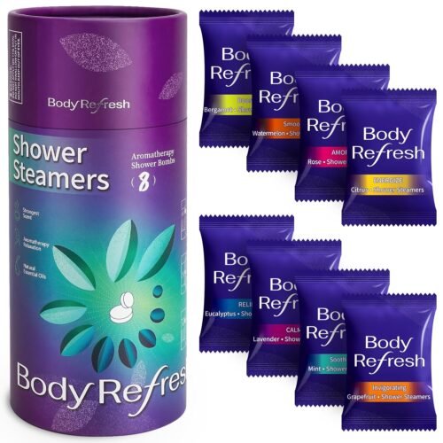 Shower Steamers Aromatherapy - Birthday Gifts for Women, 8 Pack Shower Bombs with Essential Oils, Stress Relief Home Spa Relaxation Gifts for Mom, Christmas Stocking Stuffers - Image 2