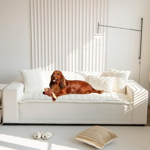 Sofa Cover Fuzzy Couch Cover for Pet, Couch Covers for Dogs Washable Non-Slip Sofa Slipcover Cushion Protector Pets Friendly Mat Bed - Image 2