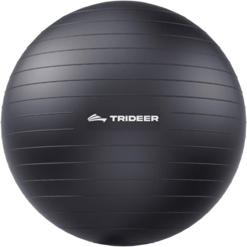 Trideer Extra Thick Yoga Ball Exercise Ball, 5 Sizes Gym Ball, Heavy Duty Ball Chair for Balance, Stability, Pregnancy, Quick Pump Included - Image 2