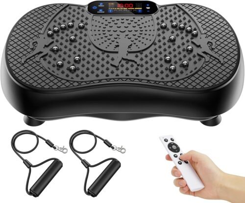 Vibration Plate Exercise Machine, 180 Speed Levels Vibration Plate for Lymphatic Drainage, Whole Body Workout Vibrating Fitness Platform, Effective for Weight Loss, Shaping, Toning & Wellness - Image 2