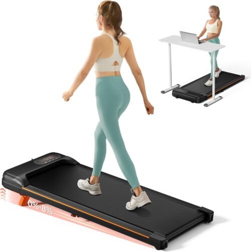 Walking Pad, Under Desk Treadmill with Incline for Home Office 2.5HP Portable Walking Treadmill with 265 Lbs Weight Capacity Walking Machine, Remote Control, LED Display - Image 2