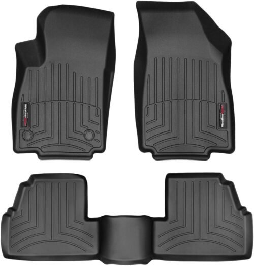 WeatherTech Custom Fit FloorLiners for Encore, Trax - 1st & 2nd Row (44532-1-2), Black - Image 2