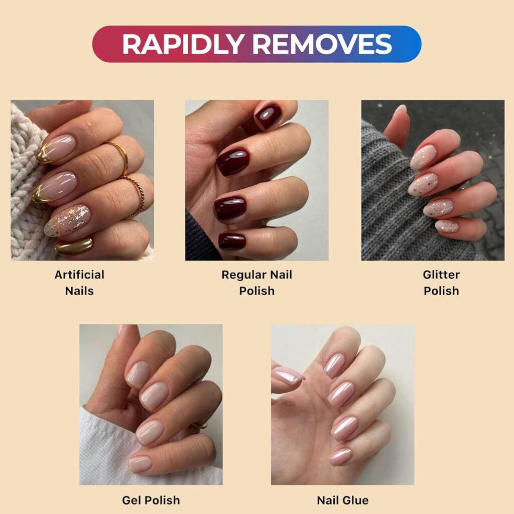 removing acrylic nails with acetone