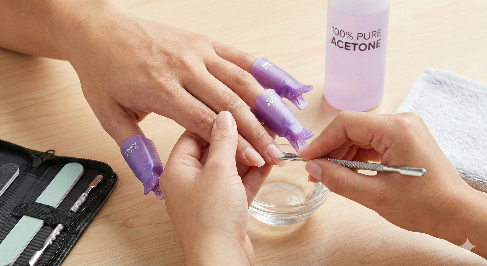 How to Removing Acrylic Nails With Acetone at Home